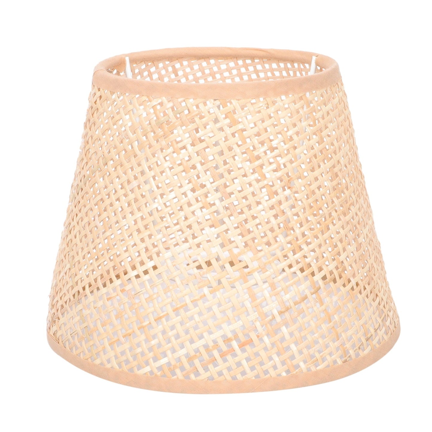 SKISUNO Khaki Rattan Floor Lamp Shade Replacement 6.7x6.7in for Study Room, 1 Piece and Stylish