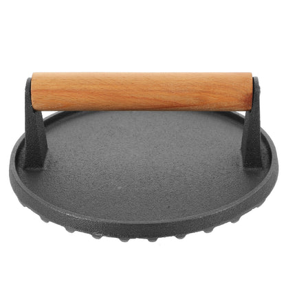 Worgeous Cast Iron Meat Press Burger Smasher Sandwich Toaster Bacon Skillet Sausage Patties