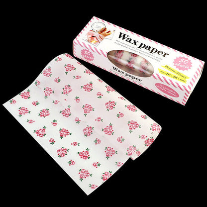 Darzheoy Wax Paper, Food Picnic Paper, 50 sheets Grease Proof Paper, Waterproof Dry Hamburger Paper Liners Wrapping Tissue for Plastic Food Basket C