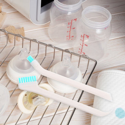 Worgeous 2pcs Portable Baby Bottle Cleaning Brush Set Small Kitchen Tools Bottle Clean