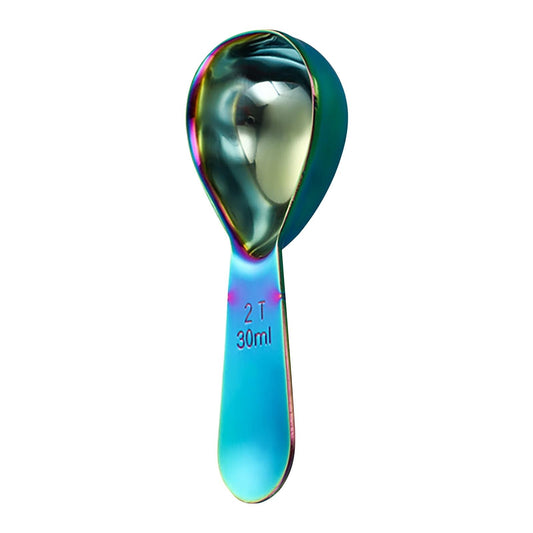 Darzheoy Coffee Scoop Stainless Steel Coffee Measuring Spoon Tablespoon Coffee Scoop Short Handle Measuring Spoon for Ground Coffee Tea Sugar Flour Coffee Scoop (30ml) D