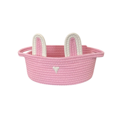 Chmadoxn Adorable Easter Bunny Basket for Kids - Perfect Easter Gift, Cute Easter Bucket Bags with Rabbit Ears for Easter Eggs Hunting, Affordable & Festive Spring Decor As Show B