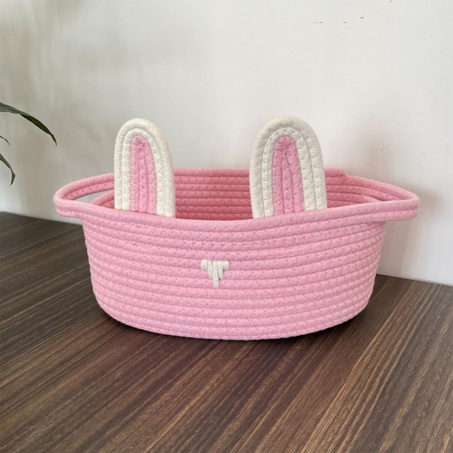 Chmadoxn Adorable Easter Bunny Basket for Kids - Perfect Easter Gift, Cute Easter Bucket Bags with Rabbit Ears for Easter Eggs Hunting, Affordable & Festive Spring Decor As Show B