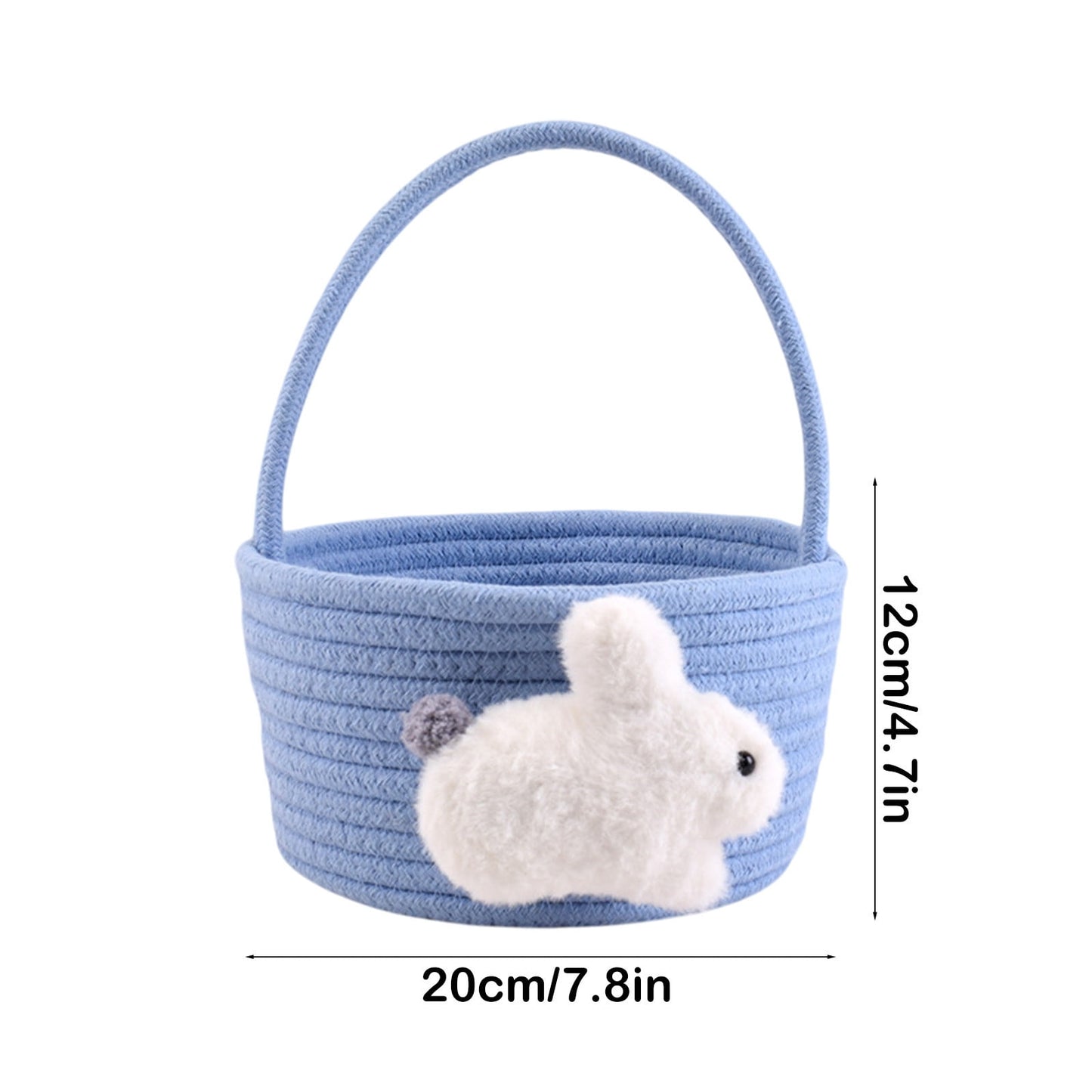 Chmadoxn Adorable Easter Bunny Basket for Kids - Perfect Easter Gift, Cute Easter Bucket Bags with Rabbit Ears for Easter Eggs Hunting, Affordable & Festive Spring Decor As Show E