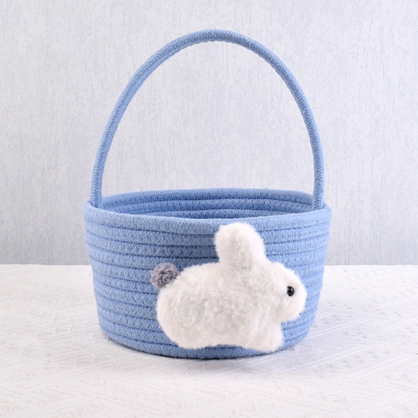 Chmadoxn Adorable Easter Bunny Basket for Kids - Perfect Easter Gift, Cute Easter Bucket Bags with Rabbit Ears for Easter Eggs Hunting, Affordable & Festive Spring Decor As Show E