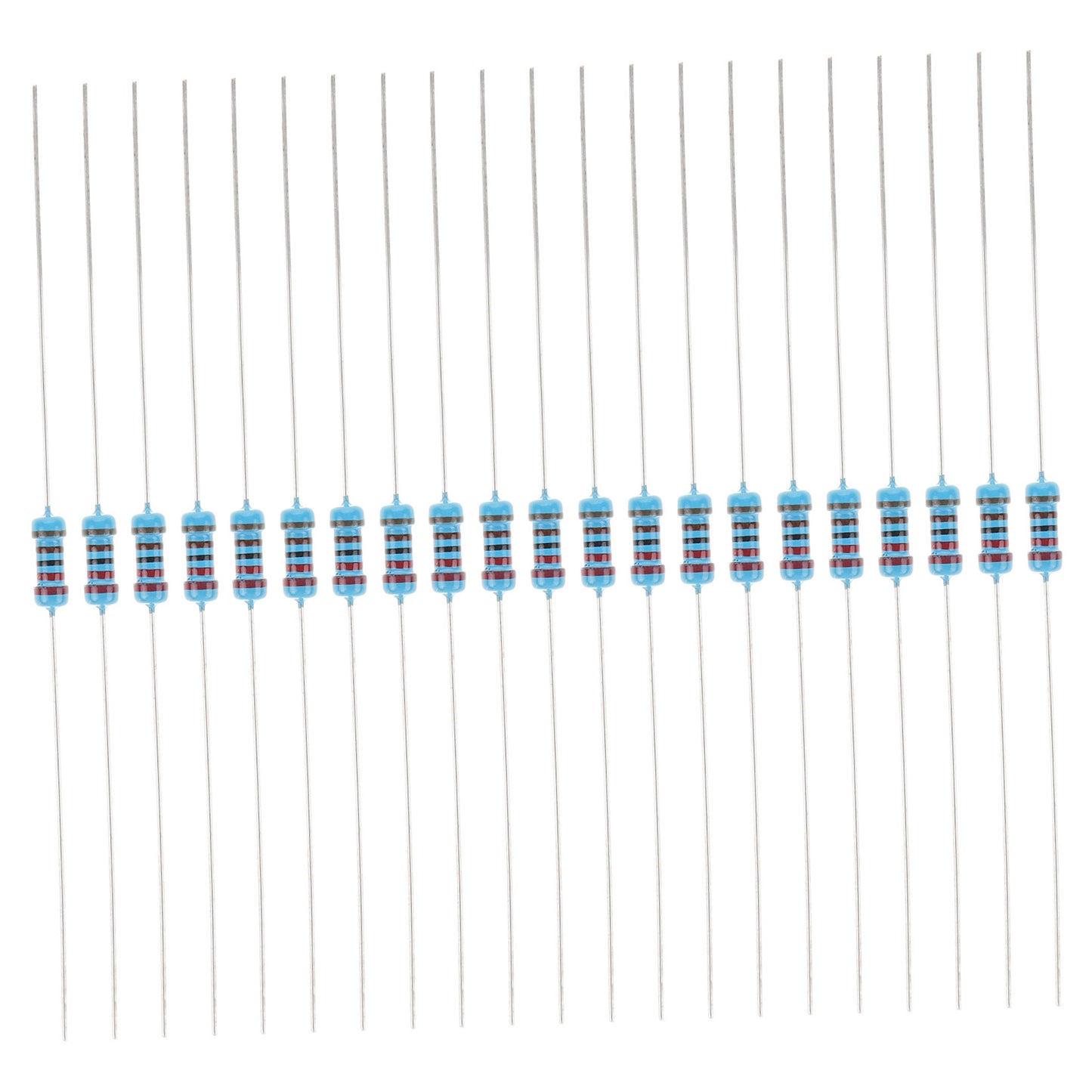 HOOWIFFY Resistors Kit Assorted Metal Film for Circuit Boards Easy Storage 1Set