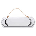 HOOWIFFY Unfinished Wood Plaque Blank White Sign for DIY Writing Decor