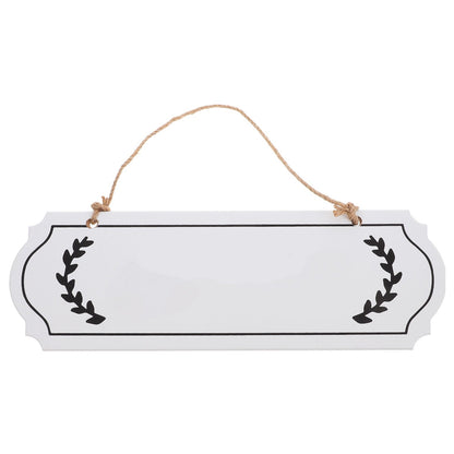 HOOWIFFY Unfinished Wood Plaque Blank White Sign for DIY Writing Decor