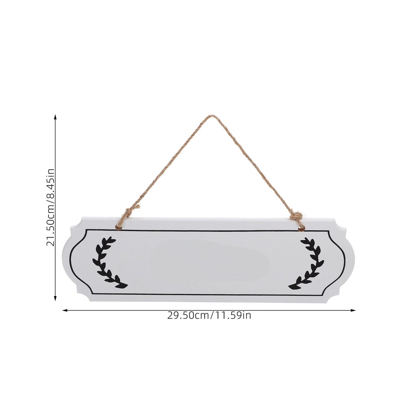 HOOWIFFY Unfinished Wood Plaque Blank White Sign for DIY Writing Decor