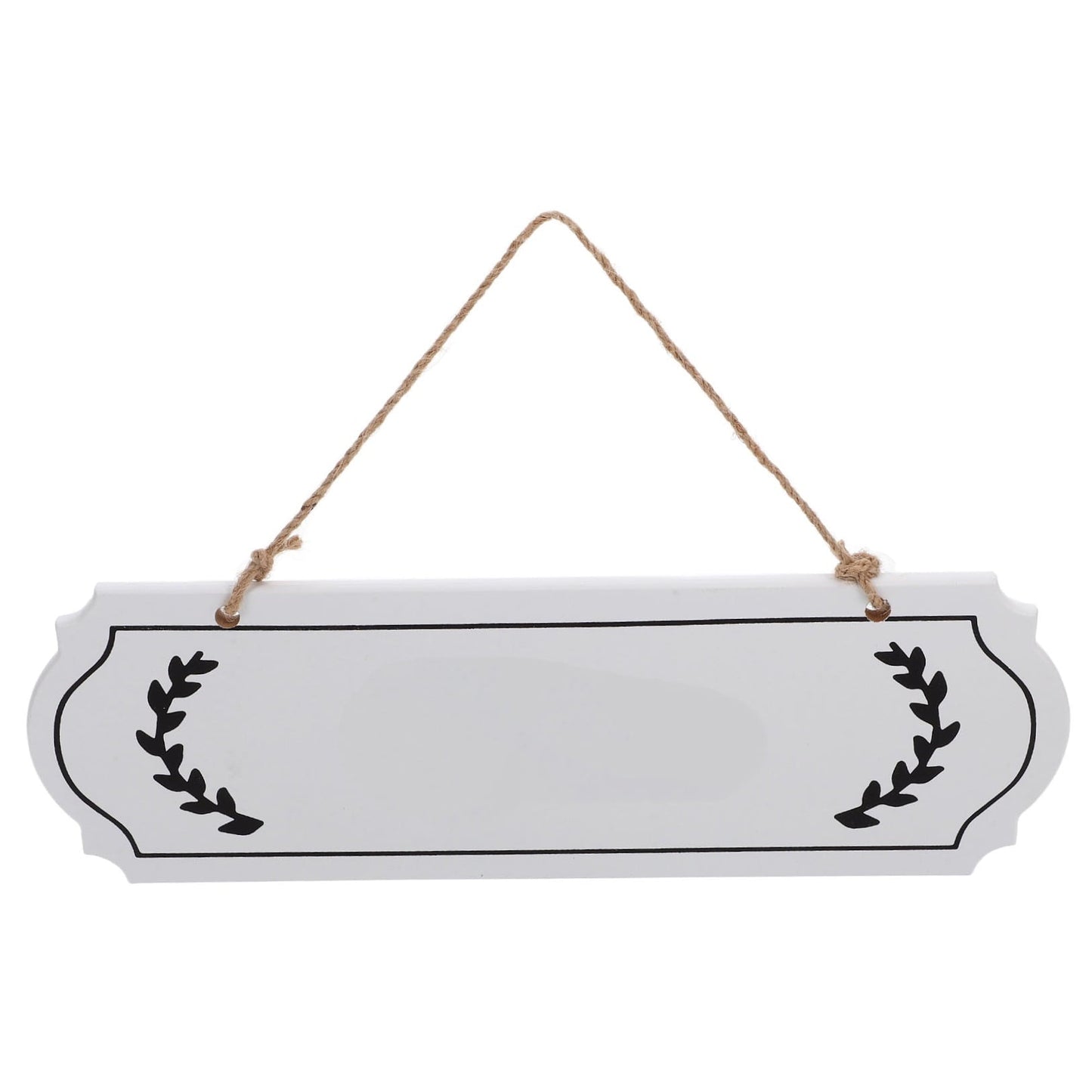 HOOWIFFY Unfinished Wood Plaque Blank White Sign for DIY Writing Decor