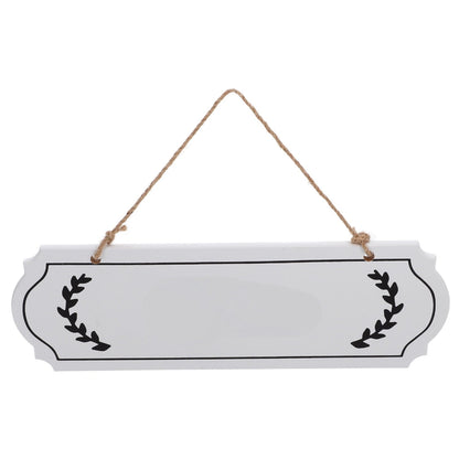 HOOWIFFY Unfinished Wood Plaque Blank White Sign for DIY Writing Decor