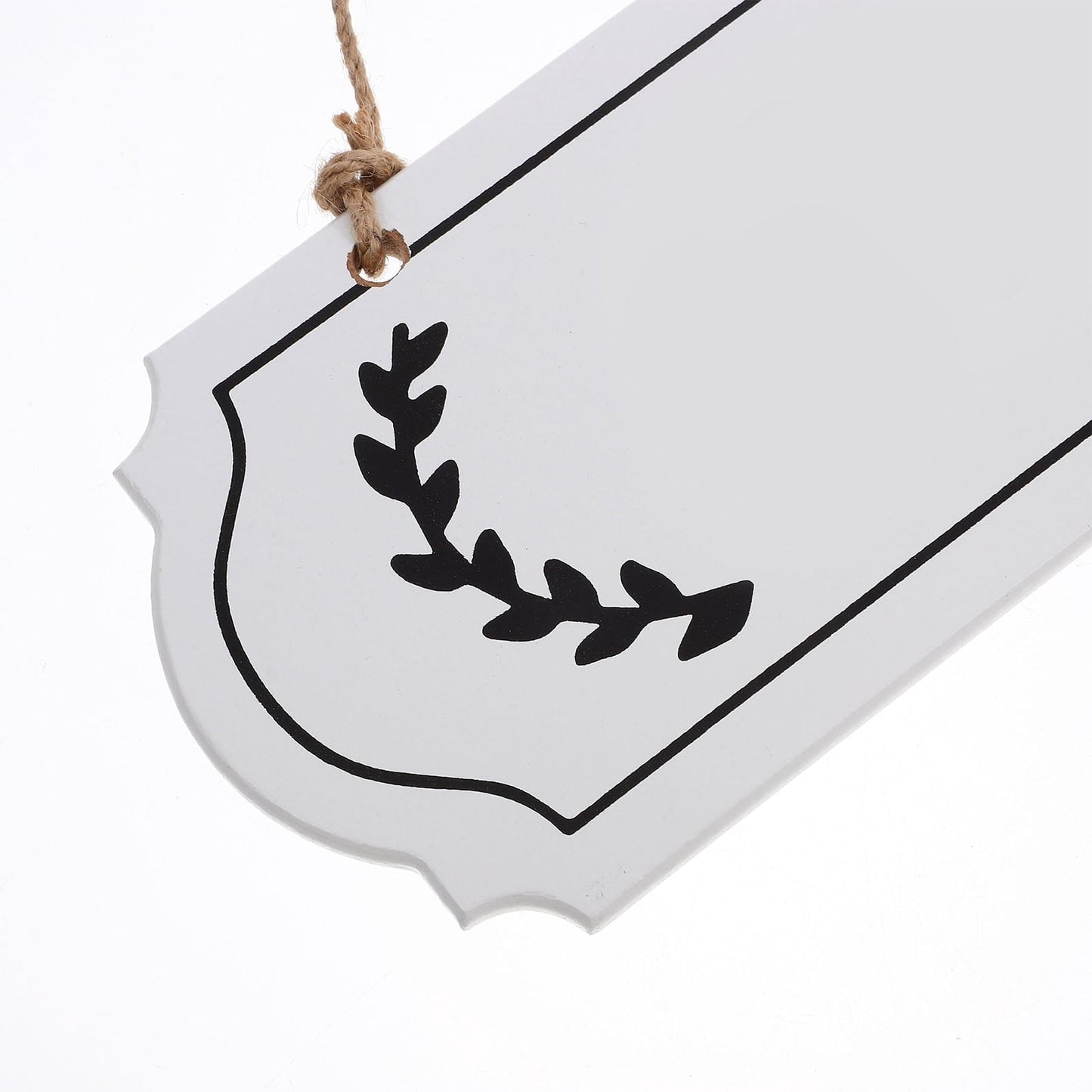 HOOWIFFY Unfinished Wood Plaque Blank White Sign for DIY Writing Decor