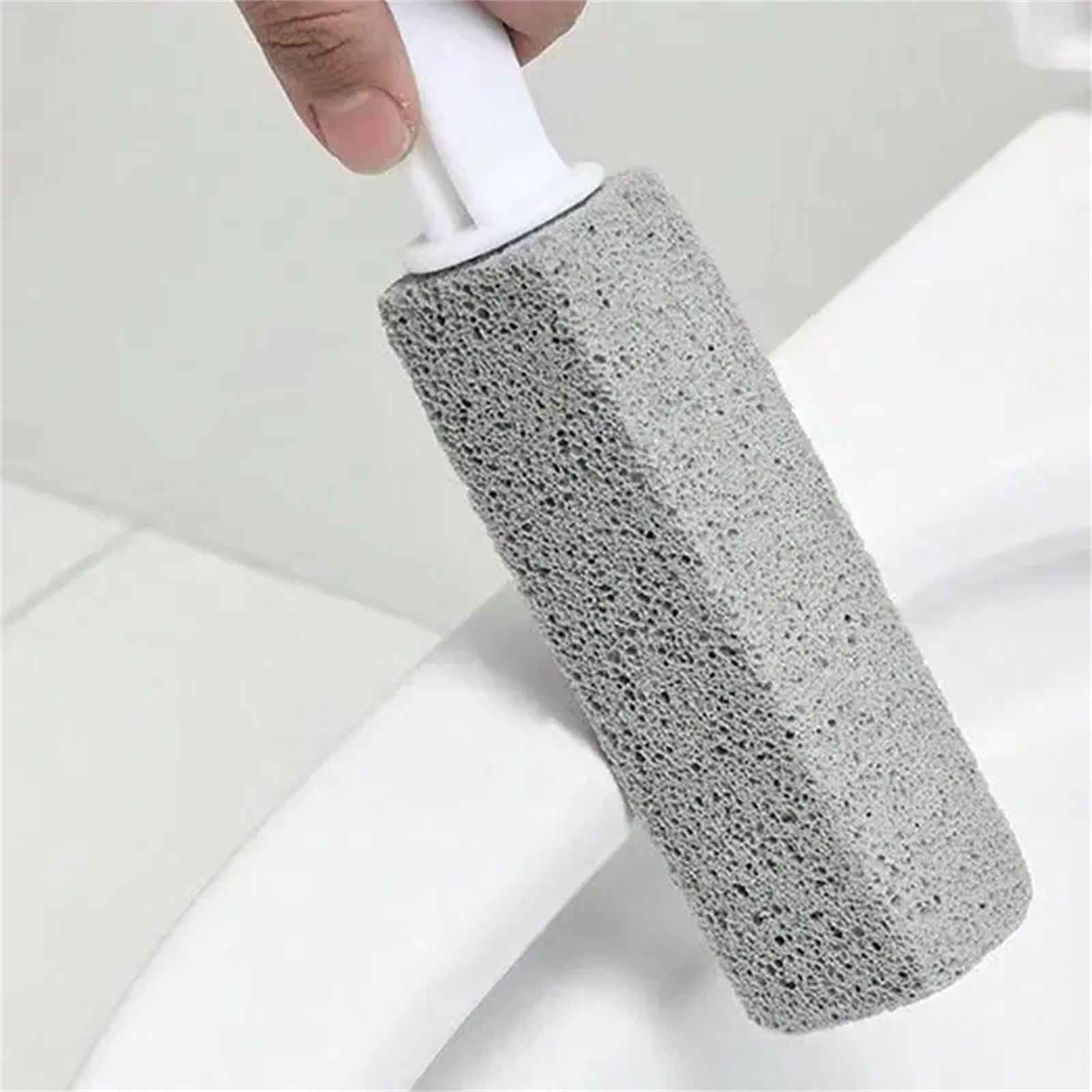 Darzheoy Pumice Stone for Toilet Cleaning, Extra Long Handle Pumice Stone for Toilet Bowl Ring Removal, Bathroom Cleaning Tool for Effective Stain Removal A.