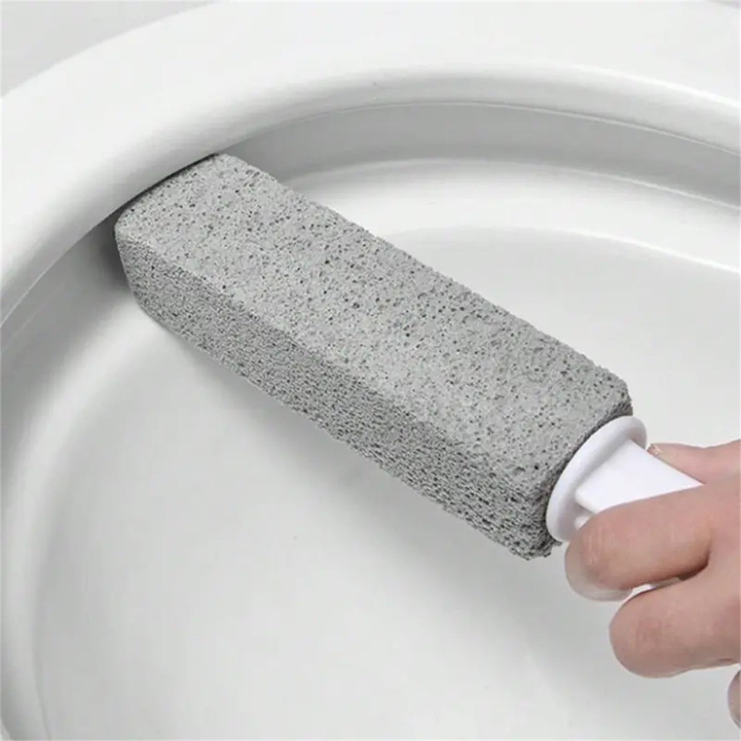 Darzheoy Pumice Stone for Toilet Cleaning, Extra Long Handle Pumice Stone for Toilet Bowl Ring Removal, Bathroom Cleaning Tool for Effective Stain Removal A.