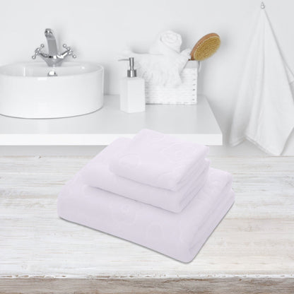 AYktou Bath Towels 3 Pack Cotton Bathroom Set,Contains a Bath Towels 28*56",a Hand Towels 12*12",a Face Towels 12*28",Soft Compact & Lightweight,for Gym Camp Beach and Daily Use White