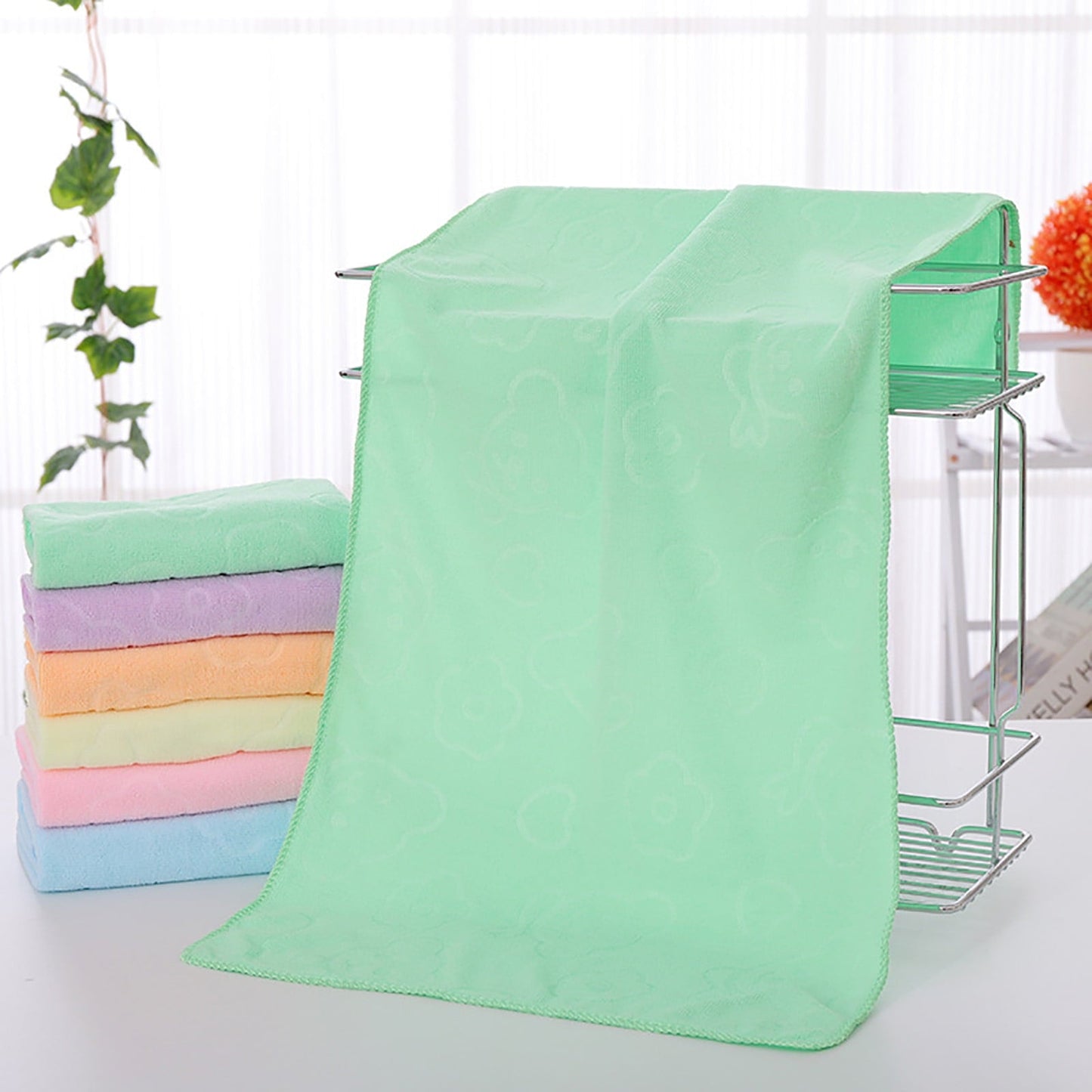 AYktou Bath Towels 3 Pack Cotton Bathroom Set,Contains a Bath Towels 28*56",a Hand Towels 12*12",a Face Towels 12*28",Soft Compact & Lightweight,for Gym Camp Beach and Daily Use White