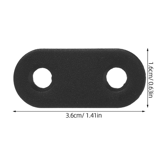 WHAMVOX 16 Sets Flat Corner Braces Straight Mending Plates Metal Fixing Corner Brace with Screws