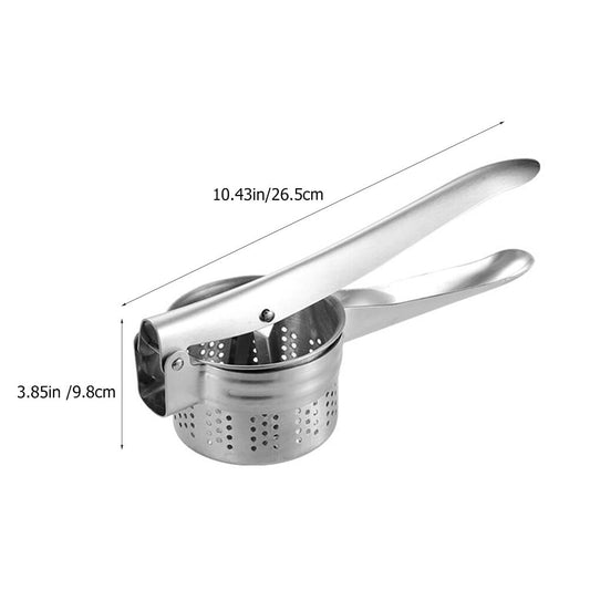 WHAMVOX Simple Fruit Juicer Orange Squeezer Hand Press Cold Stainless Silver