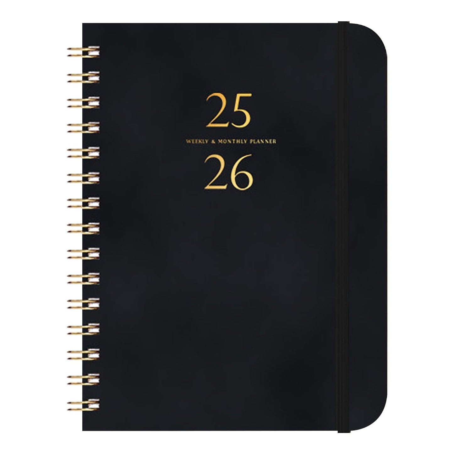 Darzheoy 2025-2026 Planner, Academic Planner 2025-2026 from July 2025, June 2026, Weekly & Monthly Planner Spiral Bound with 12 Monthly Tabs Black