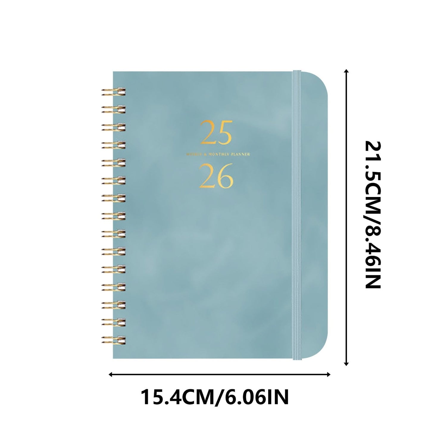 Darzheoy 2025-2026 Planner, Academic Planner 2025-2026 from July 2025, June 2026, Weekly & Monthly Planner Spiral Bound with 12 Monthly Tabs Blue