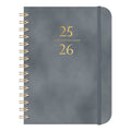 Darzheoy 2025-2026 Planner, Academic Planner 2025-2026 from July 2025, June 2026, Weekly & Monthly Planner Spiral Bound with 12 Monthly Tabs Gray