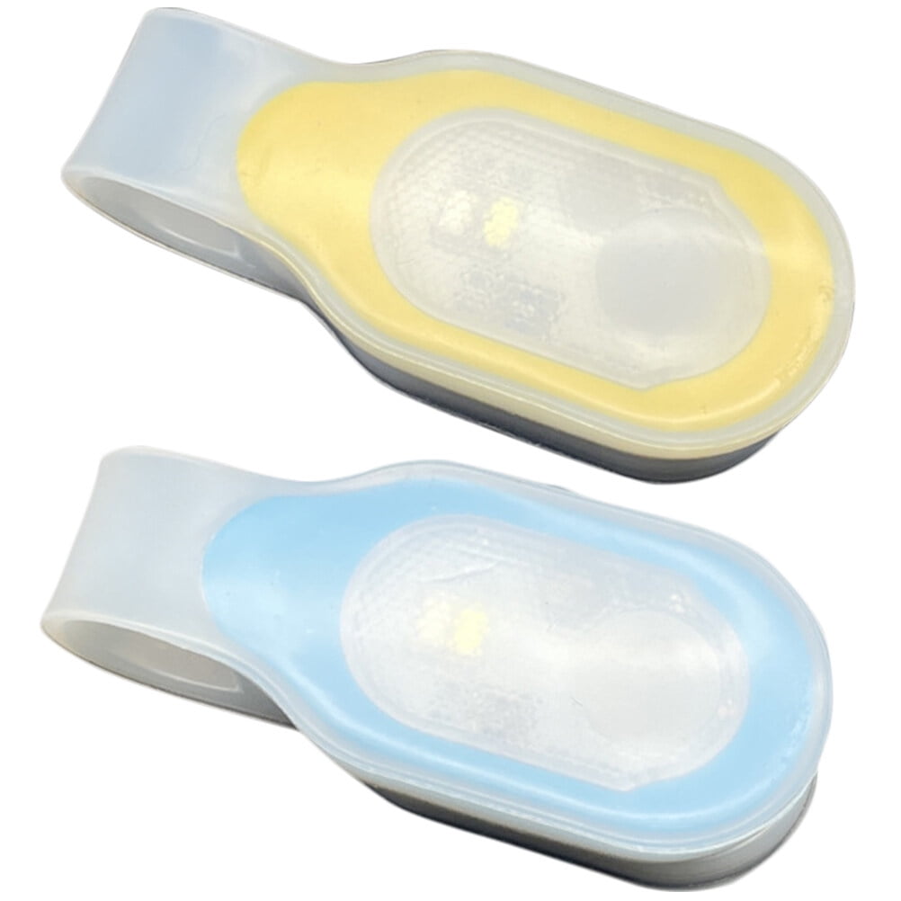 HOOWIFFY 2Pcs Clip On Cloths Light LED for Outdoor Walking and Running Night Visibility