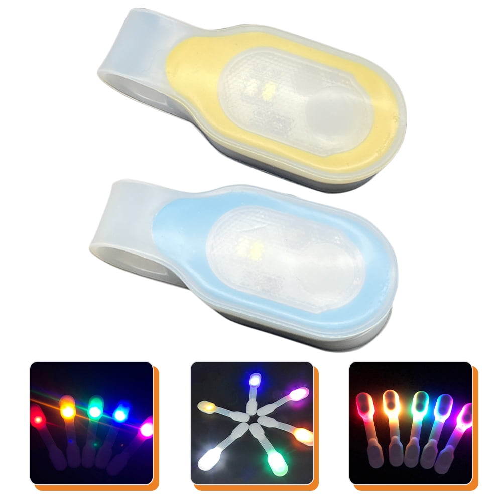 HOOWIFFY 2Pcs Clip On Cloths Light LED for Outdoor Walking and Running Night Visibility