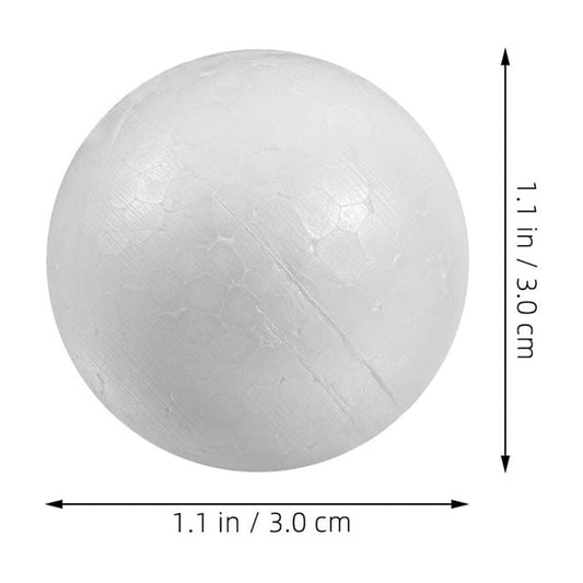 SKISUNO 50Pcs Craft Foam Ball 3In White Sphere for Diy Crafting and Painting Home Decoration