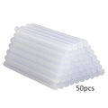 Chmadoxn 50-Pack Clear Mini Hot Glue Sticks - Quick-Bonding Multi-Surface Adhesive for Metal, Wood, Glass, DIY Art, Crafts & Home Repairs, Compatible with Low/High-Temperature Glue Guns 50 pc Clear