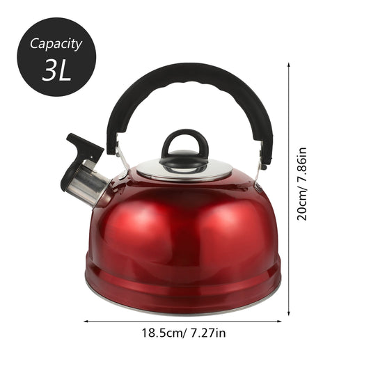HOOWIFFY Whistling 1Pack 9.1In Tea Kettles Stovetop Whistling