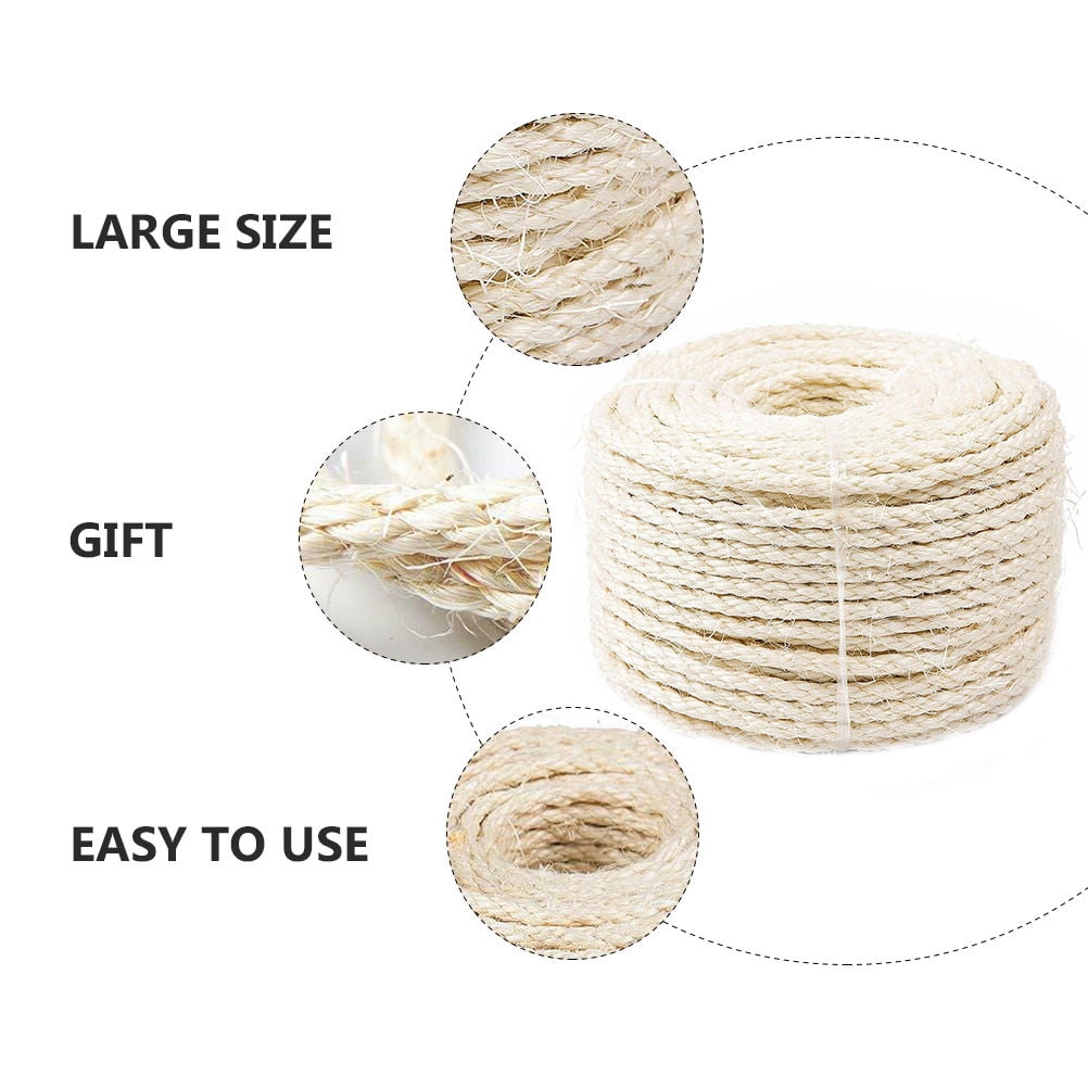SKISUNO Sisal Rope Cat Scratch Post for Diy Projects 1Pack Natural