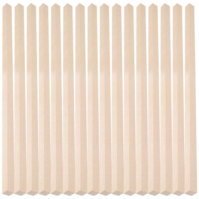 HOOWIFFY 20Pcs Beige Wooden Dowel 1.6X0.4X0.4In Square Dowels For. Hover Image
