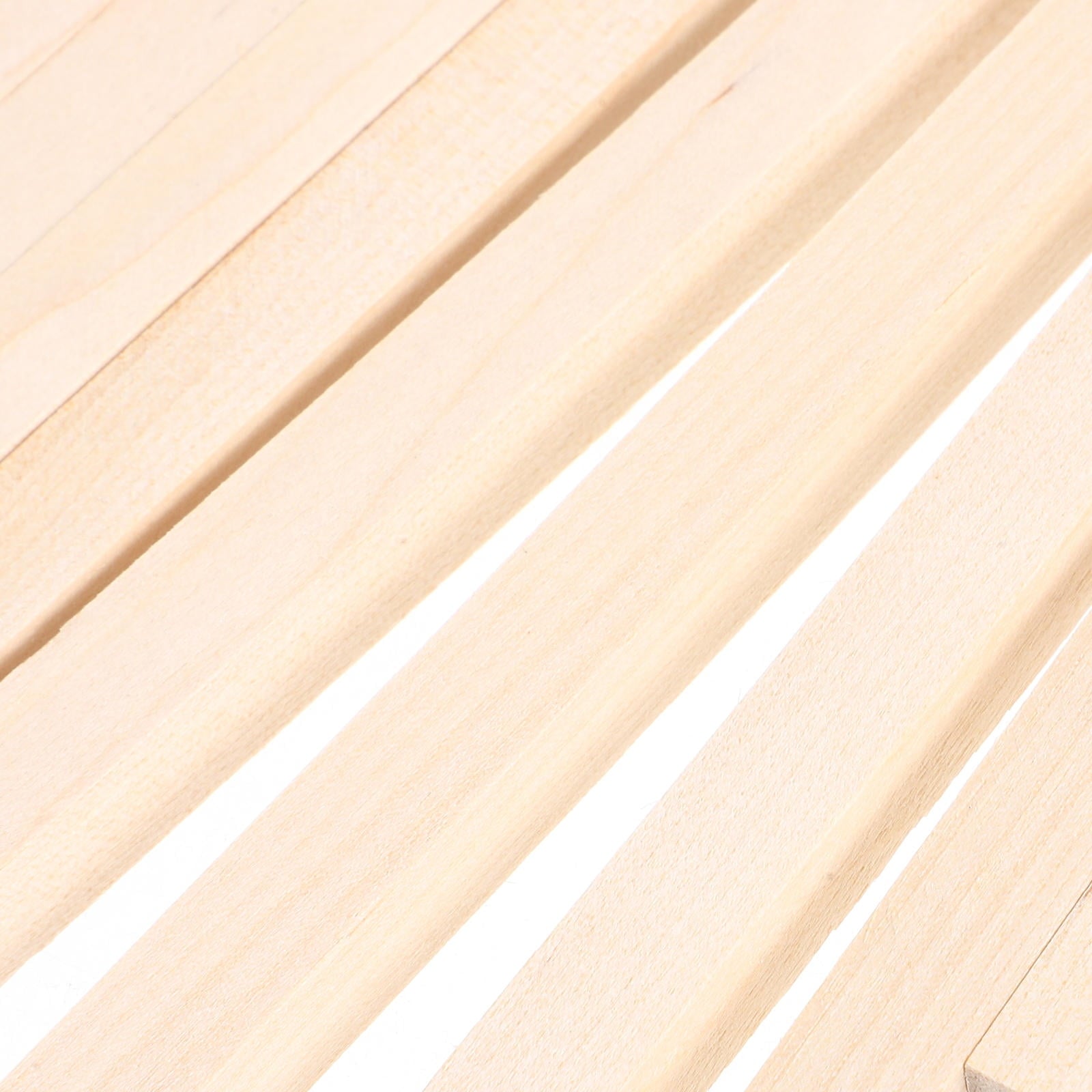HOOWIFFY 20Pcs Beige Wooden Dowel 1.6X0.4X0.4In Square Dowels For.