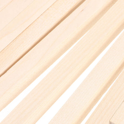 HOOWIFFY 20Pcs Beige Wooden Dowel 1.6X0.4X0.4In Square Dowels For.
