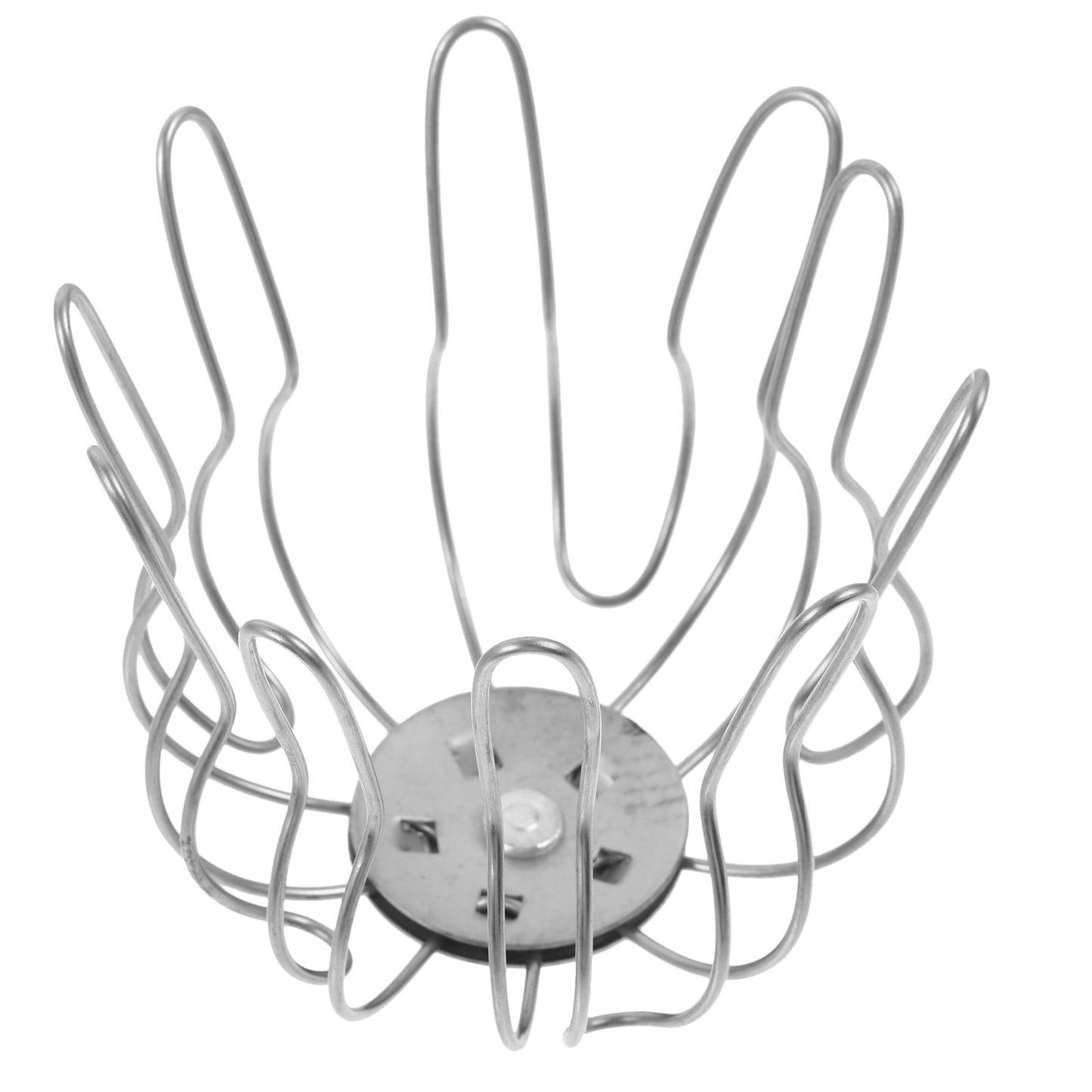 HOOWIFFY Outdoor Drain Leaf Guard Stainless Steel Silver 1Set 3.93X3.93X3.34In