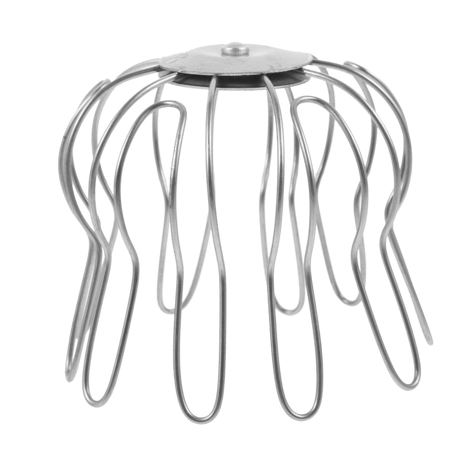 HOOWIFFY Outdoor Drain Leaf Guard Stainless Steel Silver 1Set 3.93X3.93X3.34In