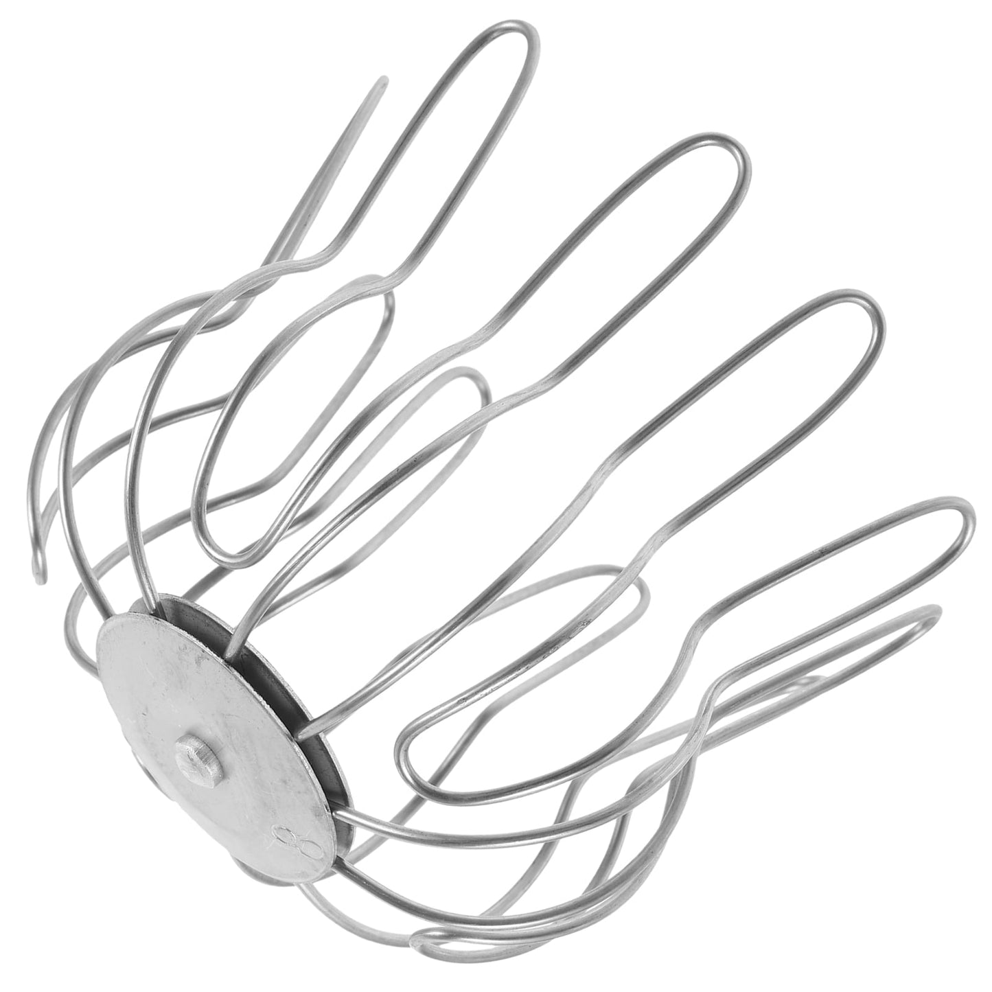 HOOWIFFY Outdoor Drain Leaf Guard Stainless Steel Silver 1Set 3.93X3.93X3.34In