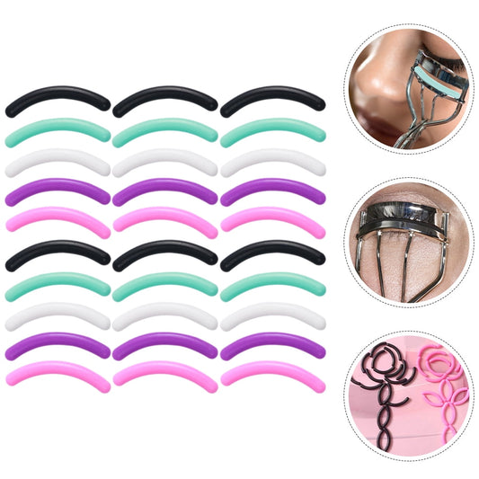 HOOWIFFY Eyelash Curler Refills Multi-Colored 30Pcs 1.1X0.2X0.2In.