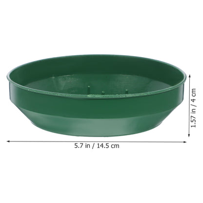 HOOWIFFY Green Plastic Flower Arrangement Plates 5.7 x 5.7 x 1.6 Inches Floral Craft Supplies for Decorations