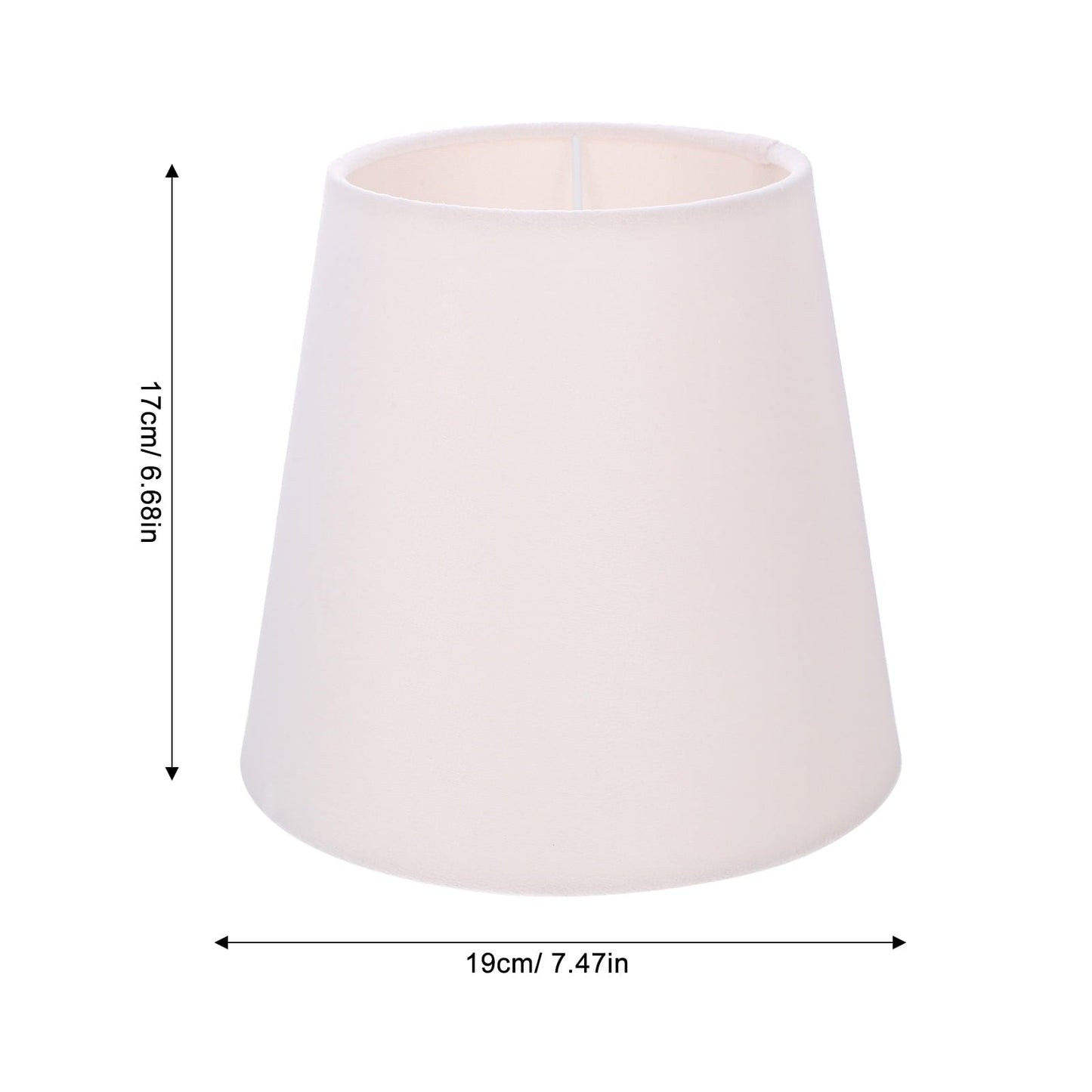 HOOWIFFY Replacement Lampshade Fabric Square Farmhouse Style Light Diffusion 1Pack 7.5X7.5X6.7In