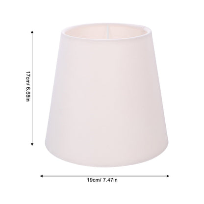 HOOWIFFY Replacement Lampshade Fabric Square Farmhouse Style Light Diffusion 1Pack 7.5X7.5X6.7In
