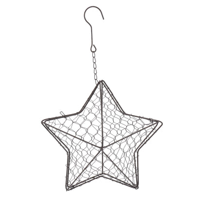 HOOWIFFY Iron Wire Wall Planter Hanging Basket Decorative Flower Pot Holder Space Saving for Indoor Outdoor Use 1 Pc
