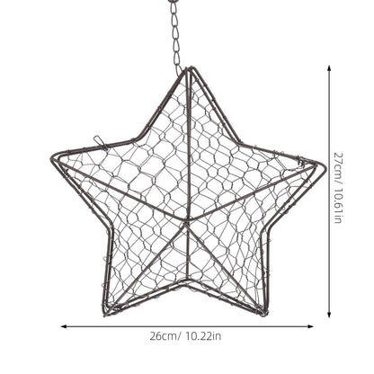 HOOWIFFY Iron Wire Wall Planter Hanging Basket Decorative Flower Pot Holder Space Saving for Indoor Outdoor Use 1 Pc