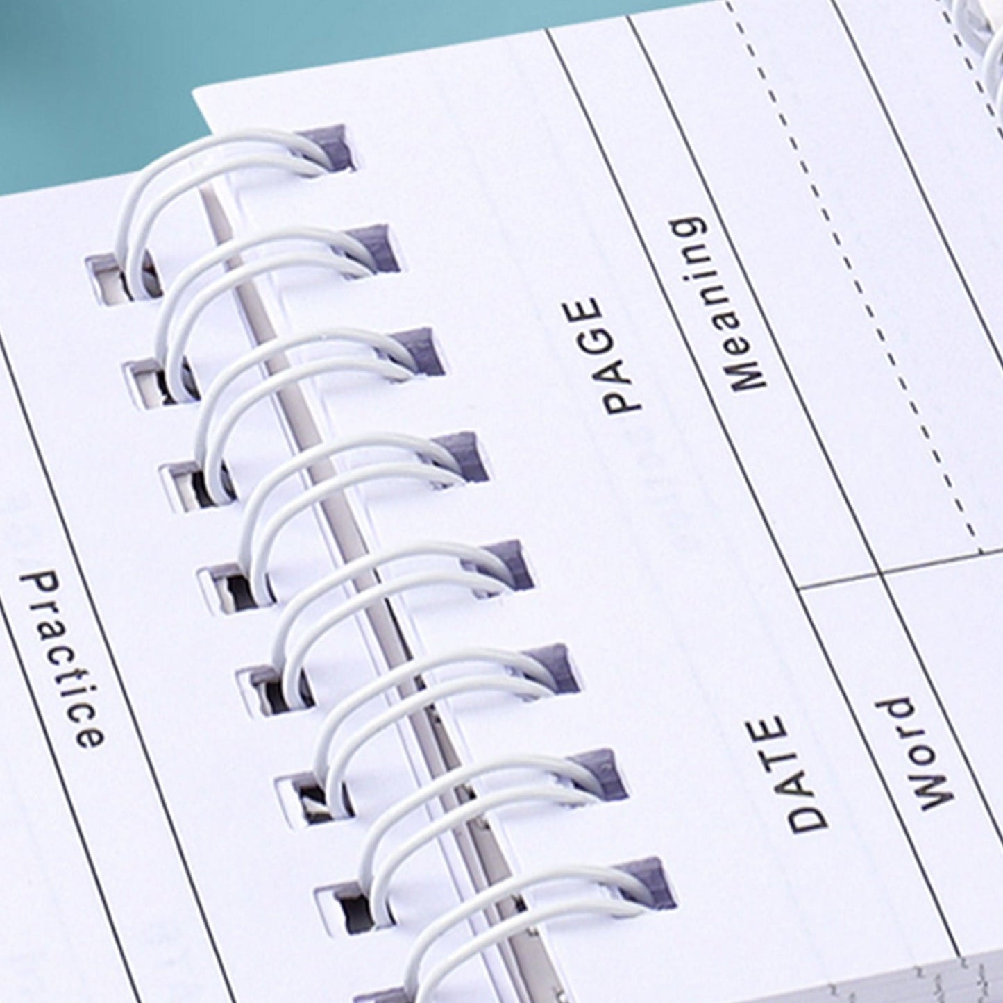 Kdkad Mini Spiral Memo Pads - Pocket-Sized Coil Notebook Set with Ring Binding for Vocabulary, Study Notes & Lists (3x5 inch Travel Notepads)\u200b\u200b 2.9×5.3 in Green