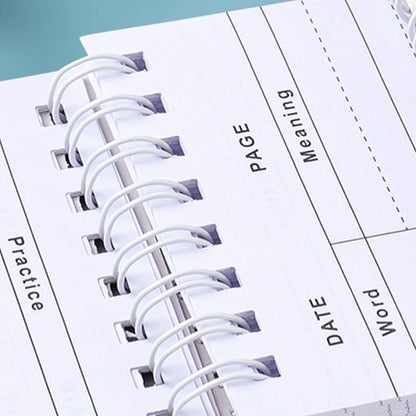 Kdkad Mini Spiral Memo Pads - Pocket-Sized Coil Notebook Set with Ring Binding for Vocabulary, Study Notes & Lists (3x5 inch Travel Notepads)\u200b\u200b 2.9×5.3 in Green