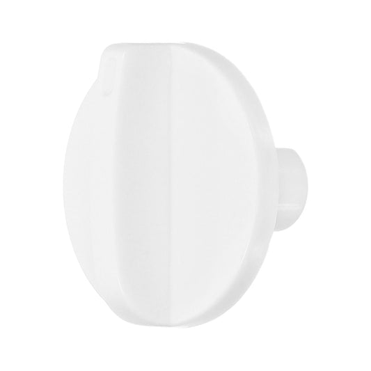 HOOWIFFY Appliance Temperature Knob Thermostat Control Knob Plastic White 1Pcs for Display Cabinet
