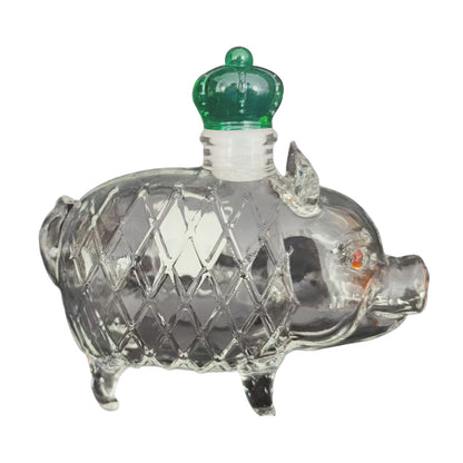 Darzheoy Wolf Whiskey Bottle, Funny Wolf Whiskey Bottle, 3D Wolf Shape Glass, Wine Decanter for Men Dad, Home Bar Dachshund Lover Decor I