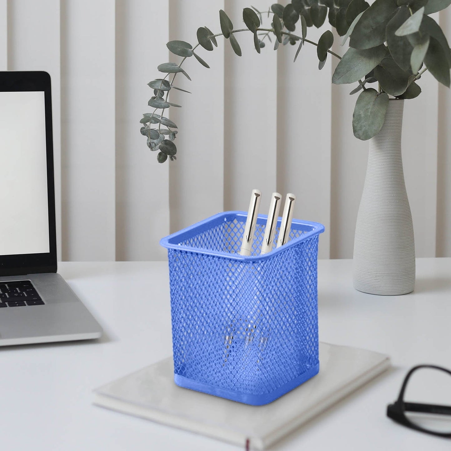 Darzheoy Pen Holder Mesh Pencil Holder Metal Pencil Holders Pen Organizer for Desk Office Pencil Holders, Back to Sch-ool Supplies E