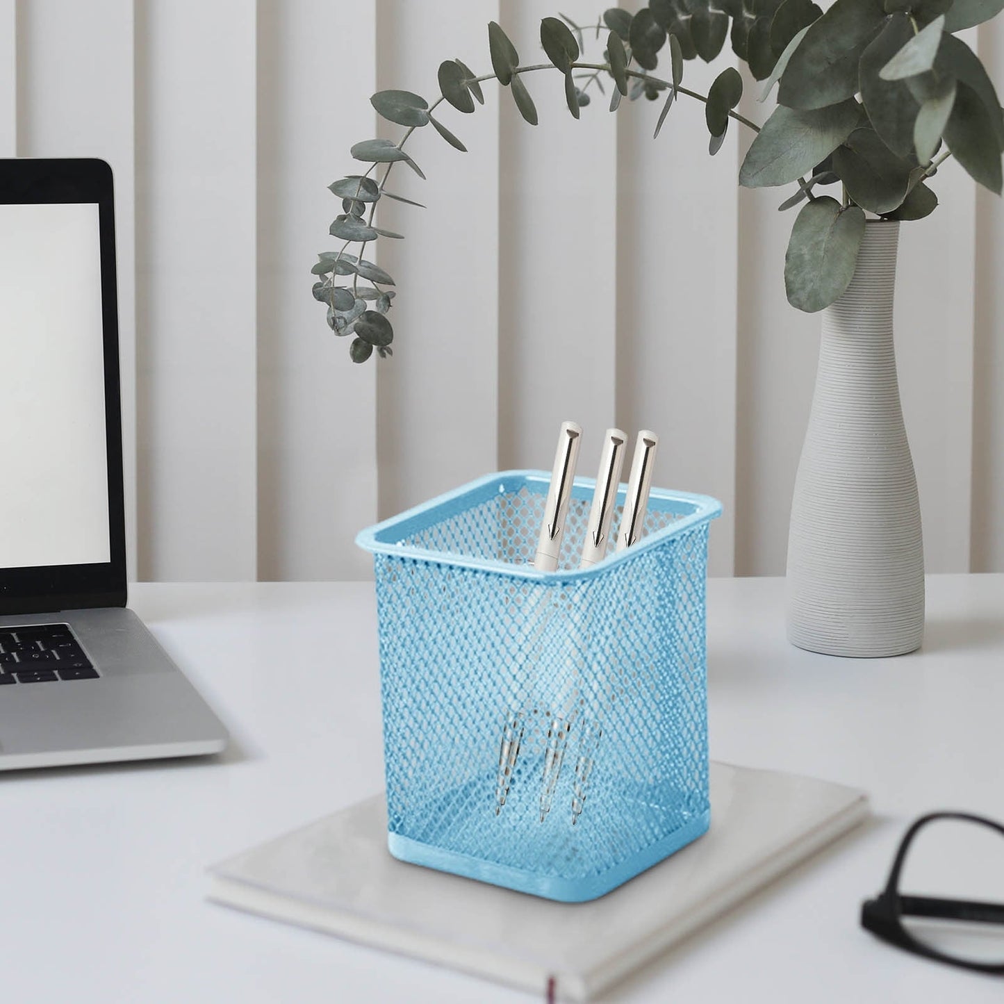 Darzheoy Pen Holder Mesh Pencil Holder Metal Pencil Holders Pen Organizer for Desk Office Pencil Holders, Back to Sch-ool Supplies G
