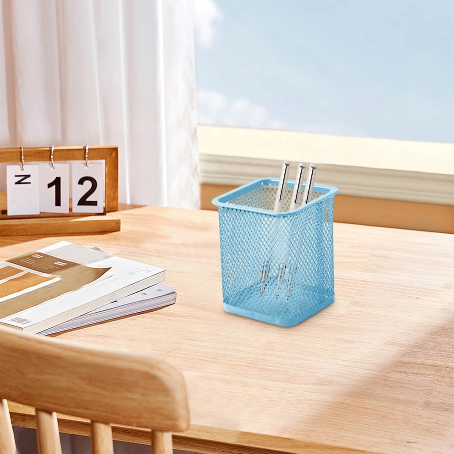 Darzheoy Pen Holder Mesh Pencil Holder Metal Pencil Holders Pen Organizer for Desk Office Pencil Holders, Back to Sch-ool Supplies G